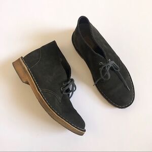 ** Clark’s ** original brown suede boots